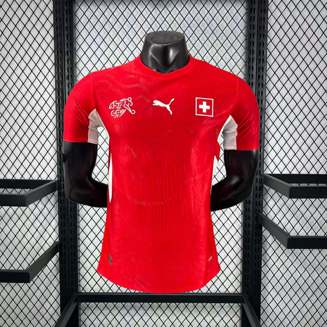 Camisola Suíça 2026 World Cup Home Player S a 2XL 1
