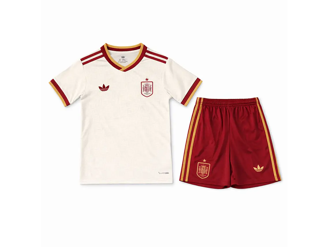 Equipamento Infantil Espanha 2026 World Cup Away  1