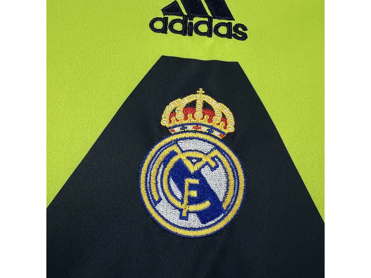 Real Madrid 1999/00 Retro Goalkeeper Long Sleeve Shirt, Size S (2XL) 4