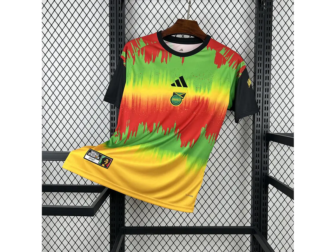 Camisola Jamaica x Bob Marley 2026 Pre Match S a 4XL 1