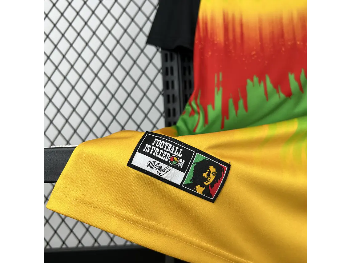 Camisola Jamaica x Bob Marley 2026 Pre Match S a 4XL 3