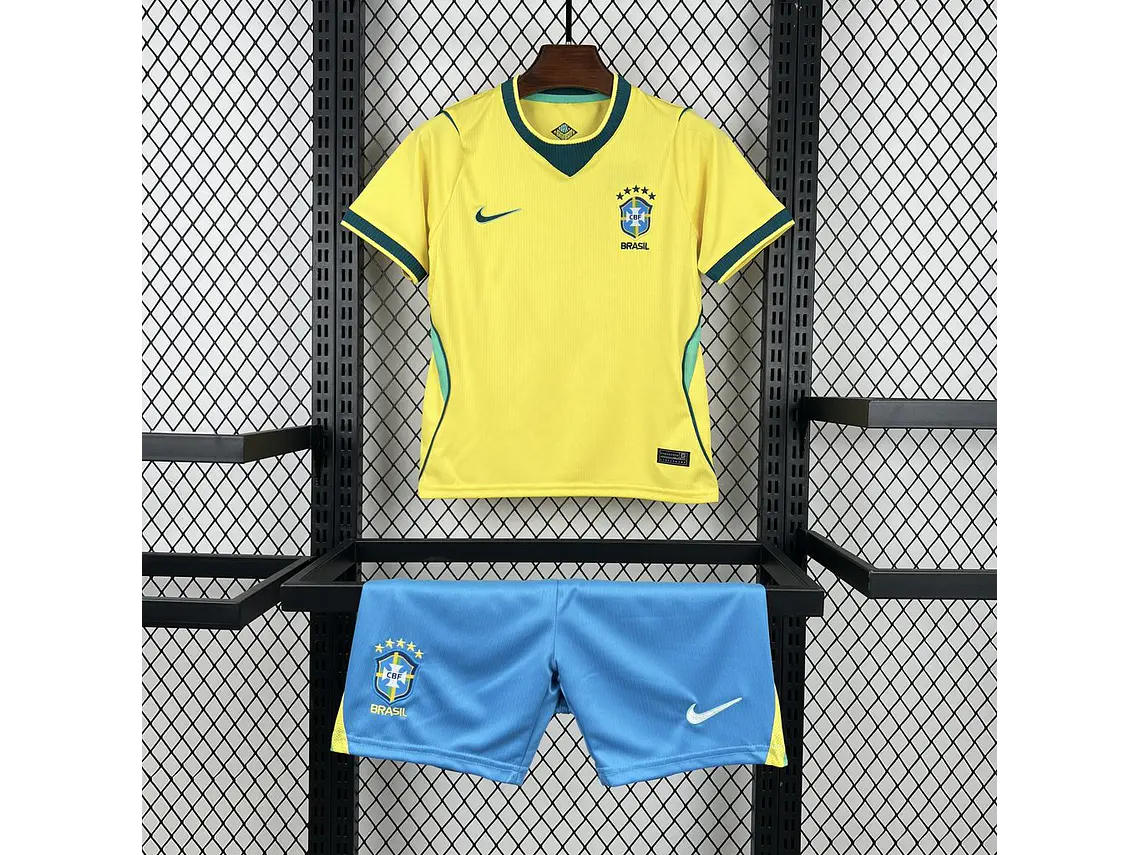 Equipamento Brasil 2026 World Cup Home Kids 1