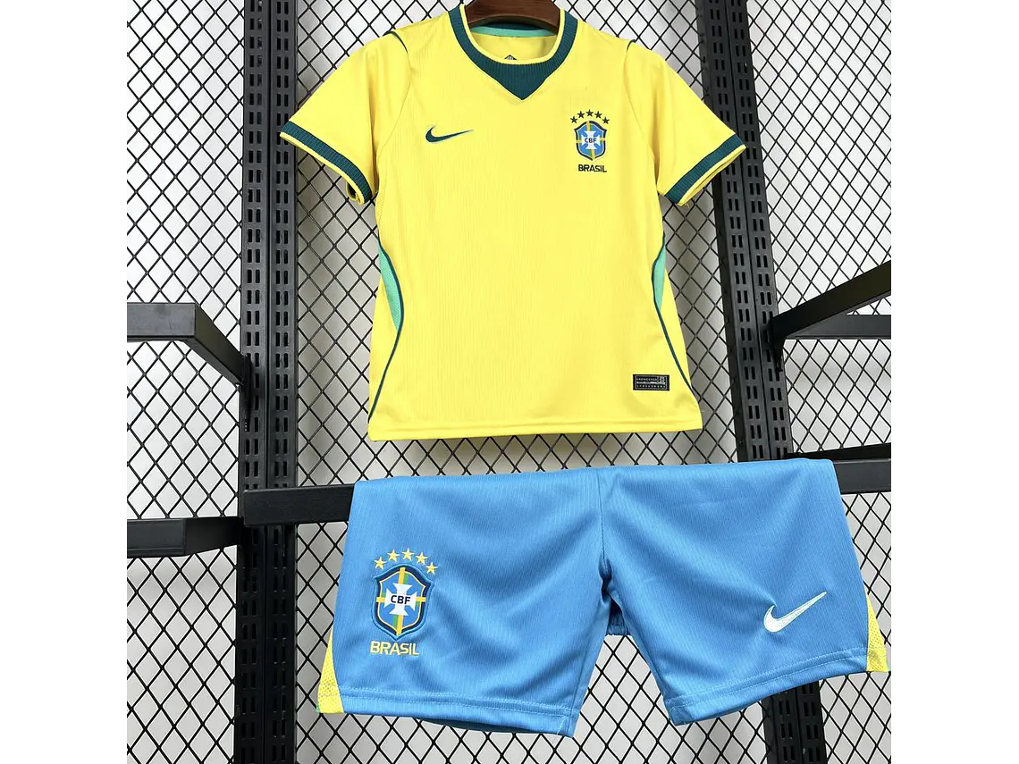 Equipamento Brasil 2026 World Cup Home Kids 3