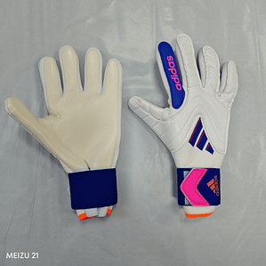 Luvas adidas Copa Pro - Grip URG 2.0 | Aderência Superior | Branco/Azul/Rosa