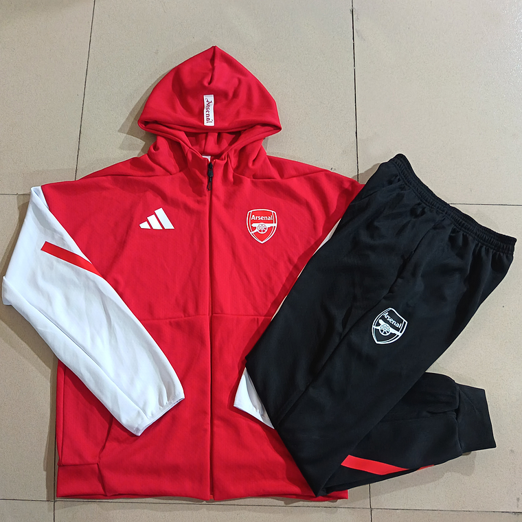 Arsenal 25/26 Tracksuit with Hood, Sizes S to 2XL 7