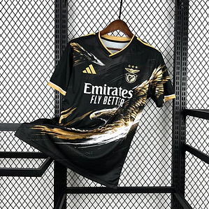 Camisola Benfica 2026/27 Especial Preta e Dourada Águia Estampada