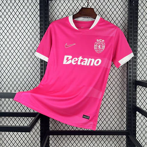 Camisola Sporting 2026/27 Outubro Rosa S a 4XL