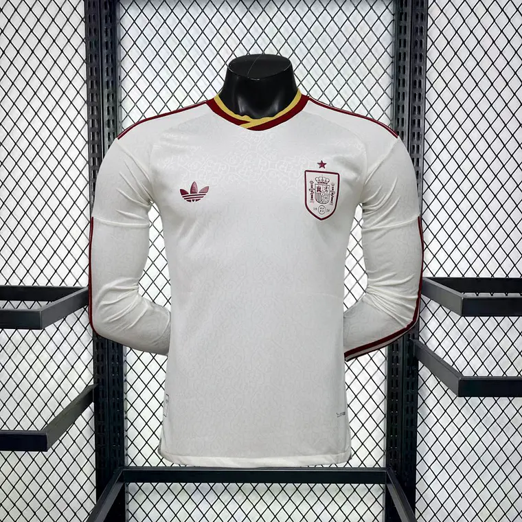 Camisola Espanha 2026 World Cup Away Manga comprida - Versão Jogador 1
