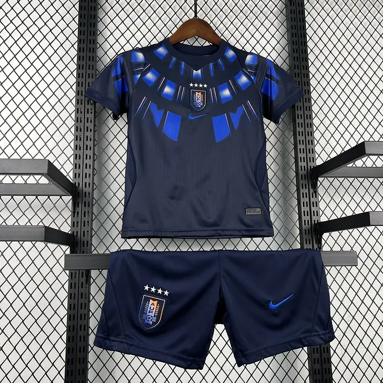 Kit Completo Criança Uruguai 2026 World Cup Away  3