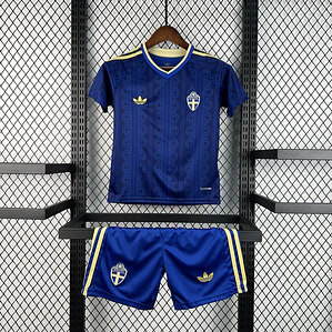 Kit Criança Suécia 2026 World Cup Away 