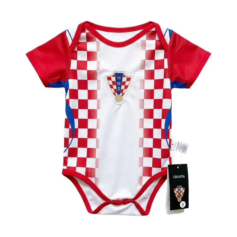 Body Bebé Croácia World Cup 2026 Home – 6 aos 24 Meses 1