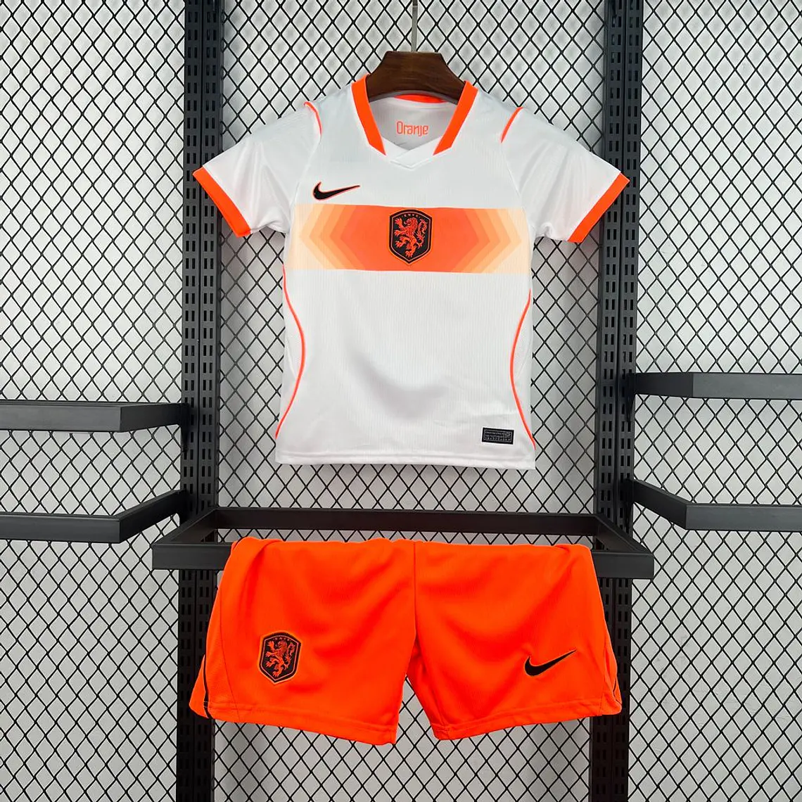 Kit Criança Países Baixos World Cup 2026 Away 1