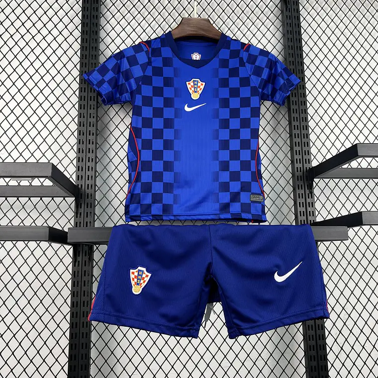 Kit Criança Croácia World Cup 2026 Away Kit 4