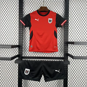 Kit Criança Áustria World Cup 2026 Home Kit