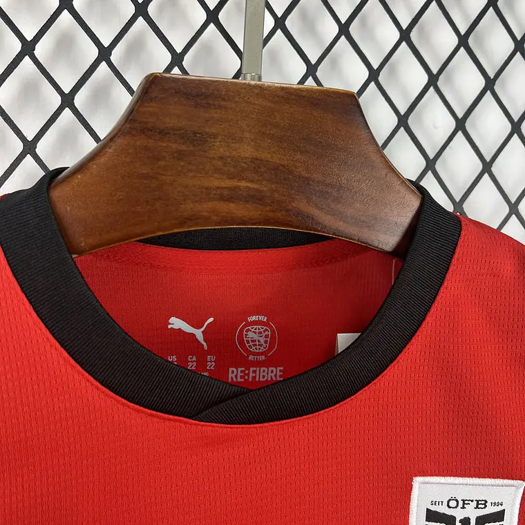 Kit Criança Áustria World Cup 2026 Home Kit 5