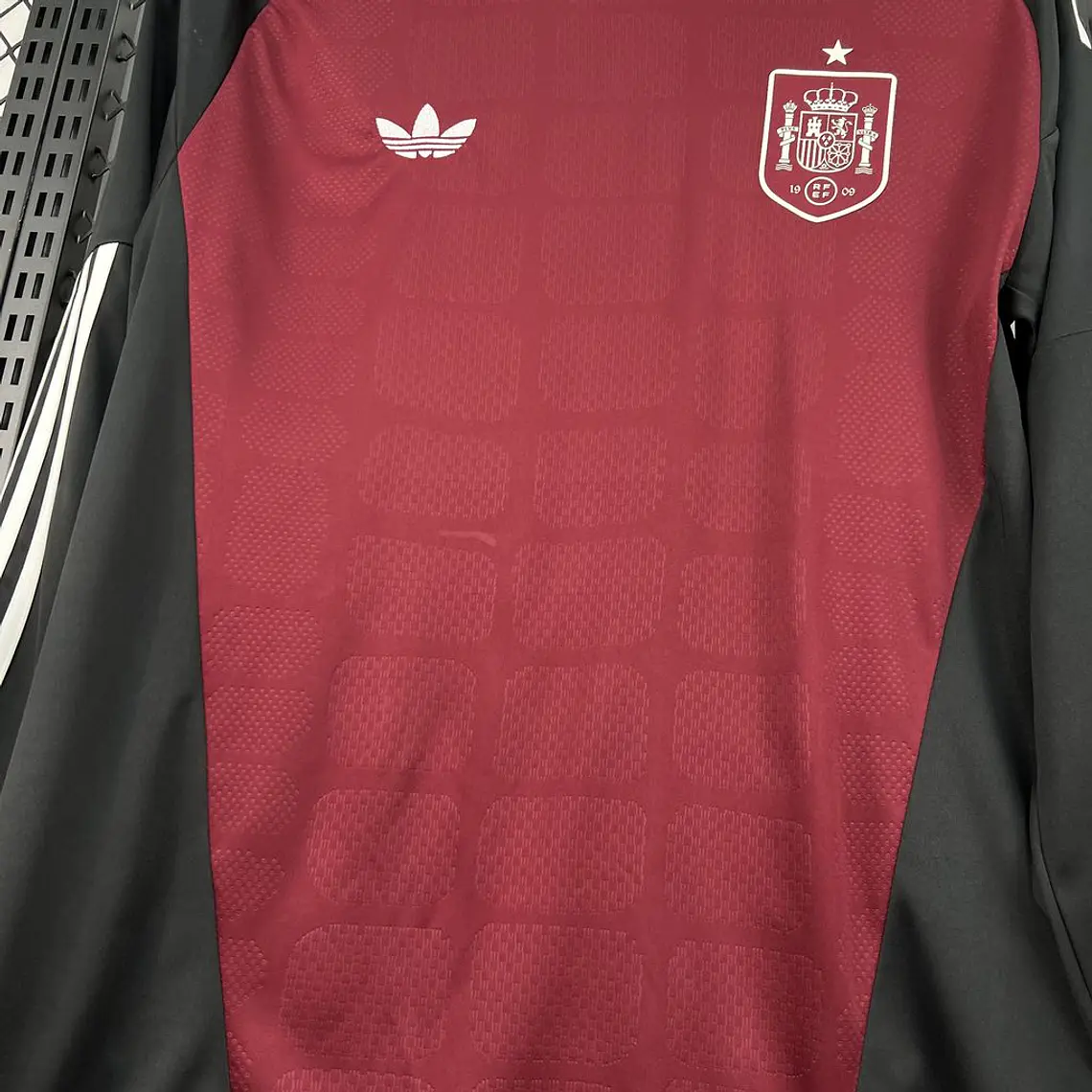Camisola Homem Espanha World Cup 2026 Goalkeeper Long Sleeve Jersey 3