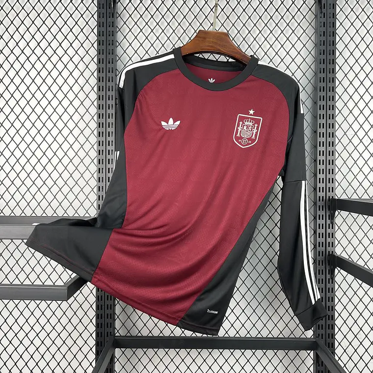 Camisola Homem Espanha World Cup 2026 Goalkeeper Long Sleeve Jersey 1