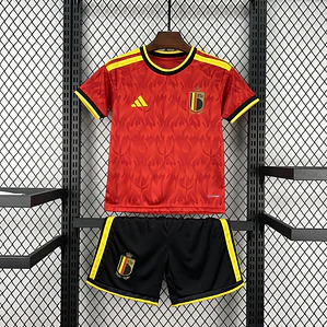 Kit Criança Bélgica World Cup 2026 Home Kit