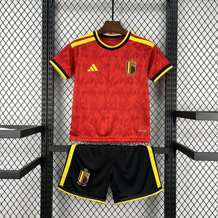Kit Criança Bélgica World Cup 2026 Home Kit 1
