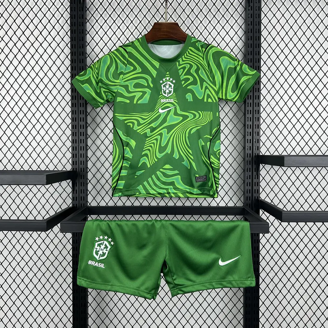 Kids' Kit Brazil World Cup 2026 Goalkeeper 1