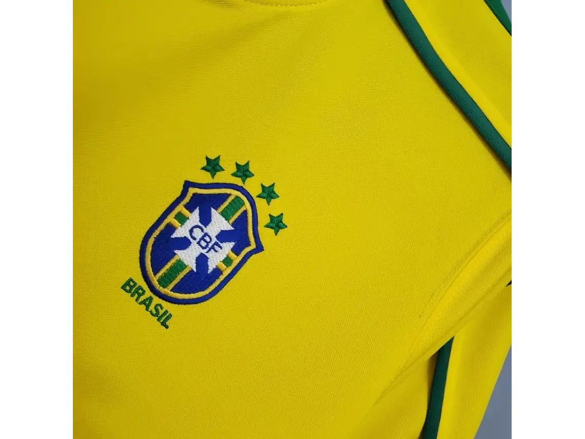 Camisa Retrô do Brasil para Jogos em Casa - Temporada 1998/2000 7
