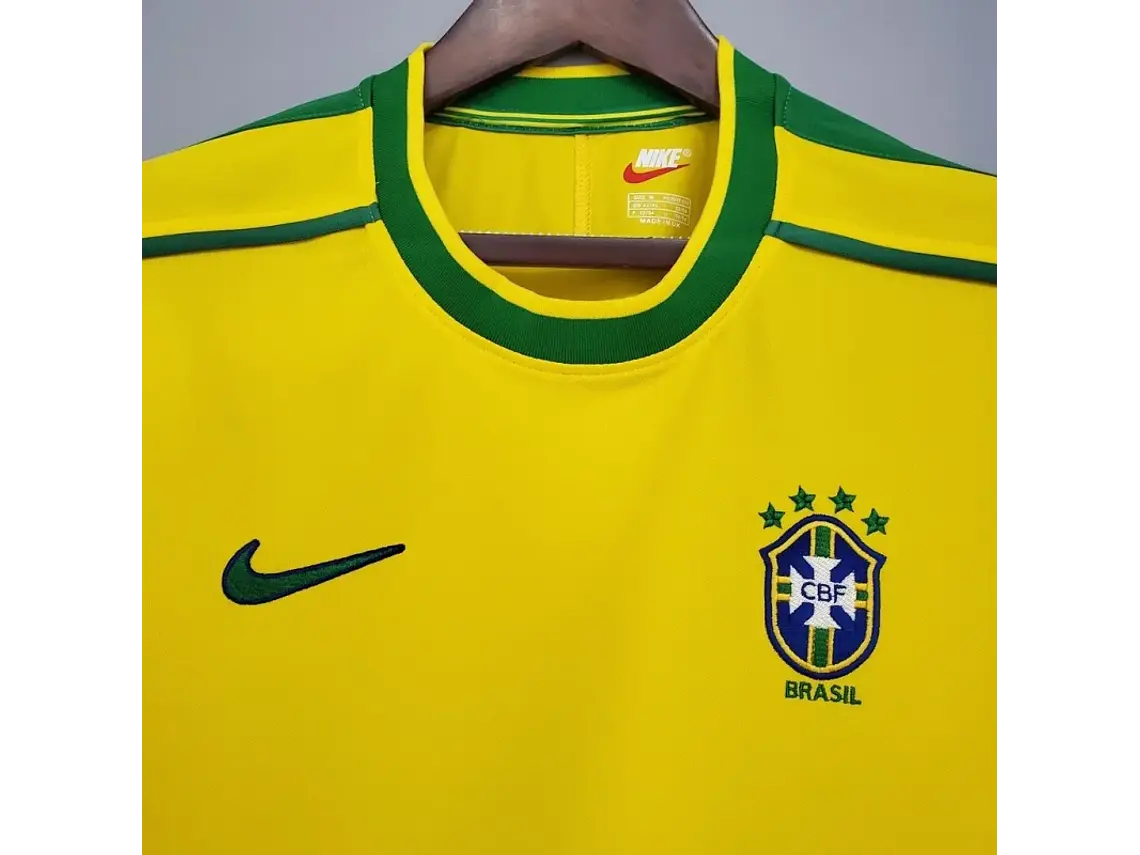 Camisa Retrô do Brasil para Jogos em Casa - Temporada 1998/2000 4