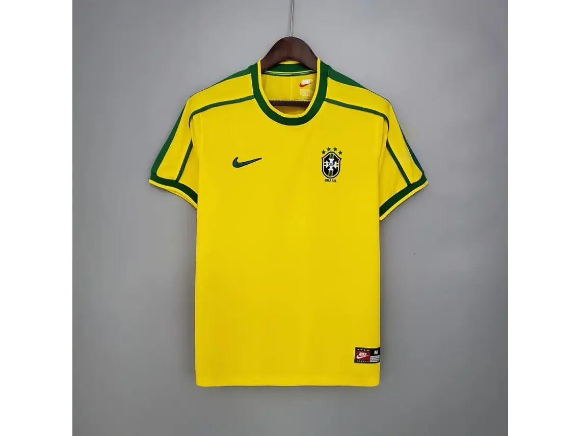 Camisa Retrô do Brasil para Jogos em Casa - Temporada 1998/2000 2