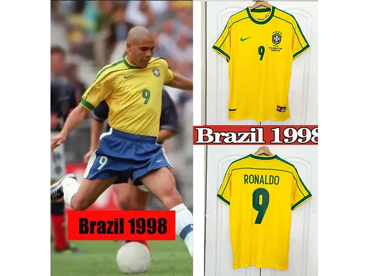 Camisa Retrô do Brasil para Jogos em Casa - Temporada 1998/2000 1