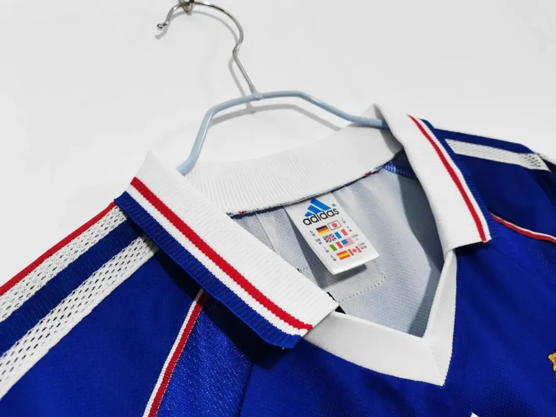 Camisa Retrô da França para a Copa do Mundo de 1998 - ZIDANE #10 - S ao 2XL 5