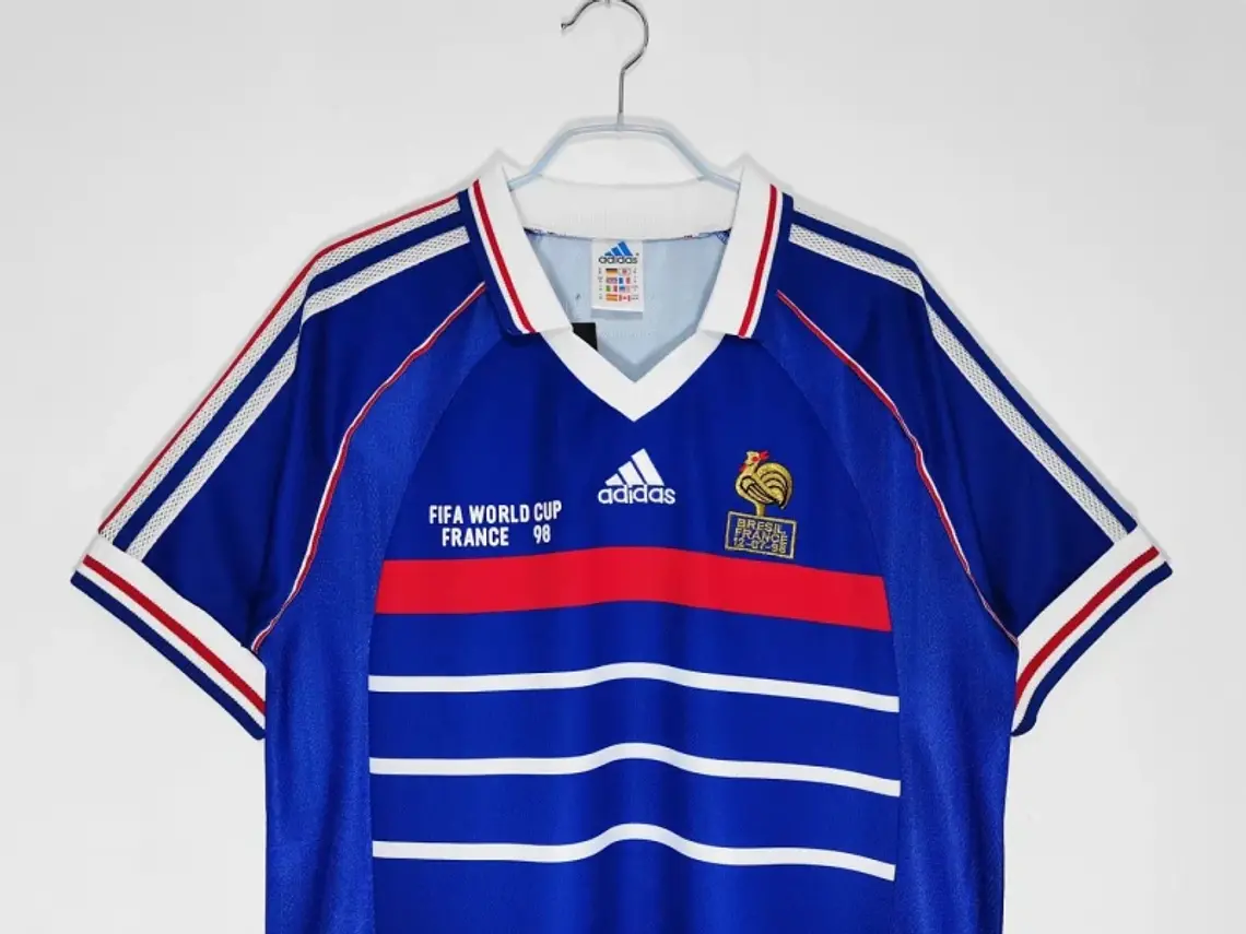 Camisa Retrô da França para a Copa do Mundo de 1998 - ZIDANE #10 - S ao 2XL 4