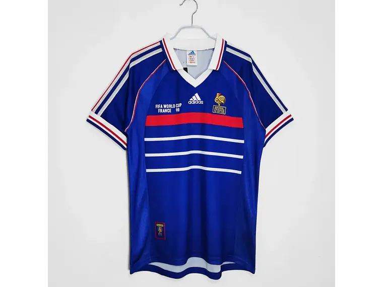 Camisa Retrô da França para a Copa do Mundo de 1998 - ZIDANE #10 - S ao 2XL 2