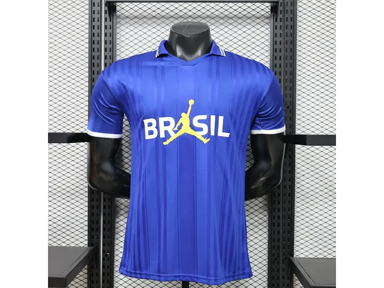 Camisa Brasil 2026 Lifestyler Edição Amarela/Branca/Azul - Nike x Jordan 13
