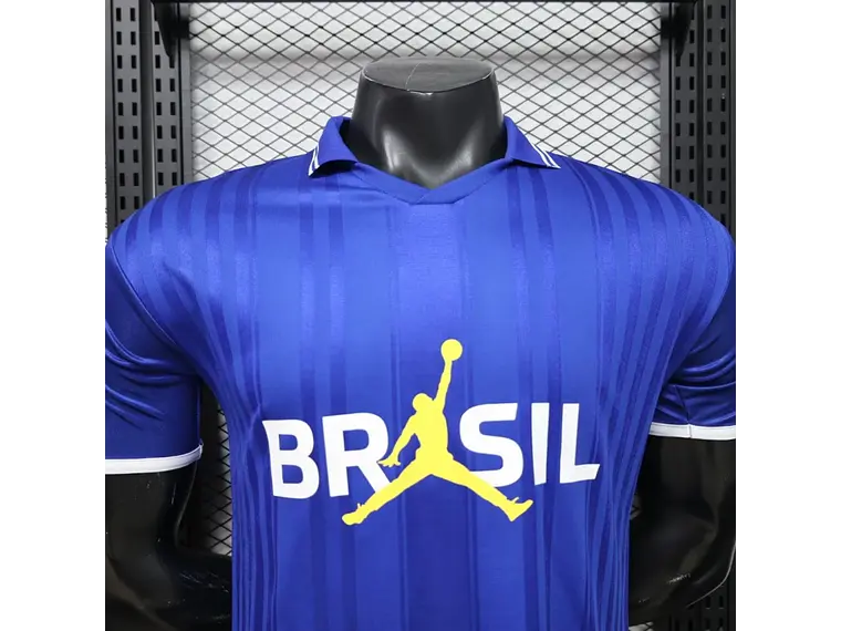Camisa Brasil 2026 Lifestyler Edição Amarela/Branca/Azul - Nike x Jordan 14
