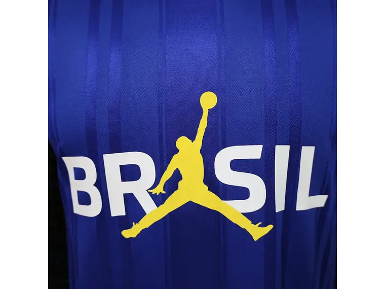 Camisa Brasil 2026 Lifestyler Edição Amarela/Branca/Azul - Nike x Jordan 15