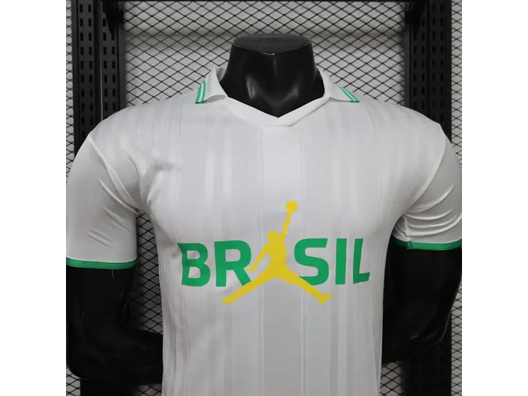 Camisa Brasil 2026 Lifestyler Edição Amarela/Branca/Azul - Nike x Jordan 9