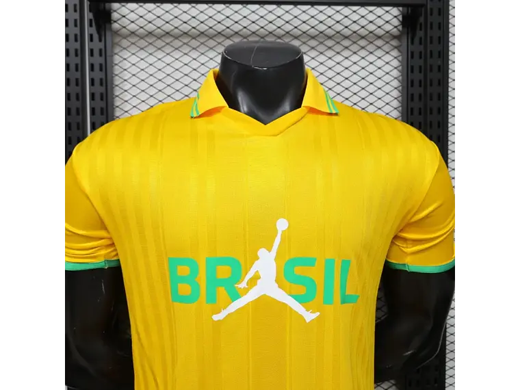 Camisa Brasil 2026 Lifestyler Edição Amarela/Branca/Azul - Nike x Jordan 3