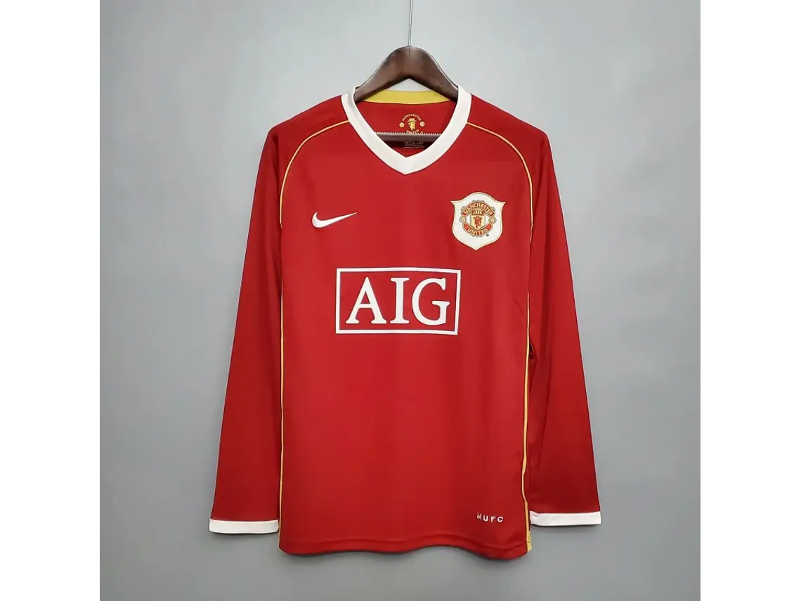Camisa Retrô de Manga Comprida do Manchester United 2006/07 - RONALDO #7 3