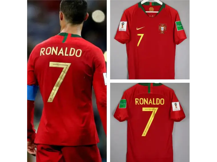 Camisa Retrô de Portugal para a Copa do Mundo de 2018 - Cristiano Ronaldo #7 1