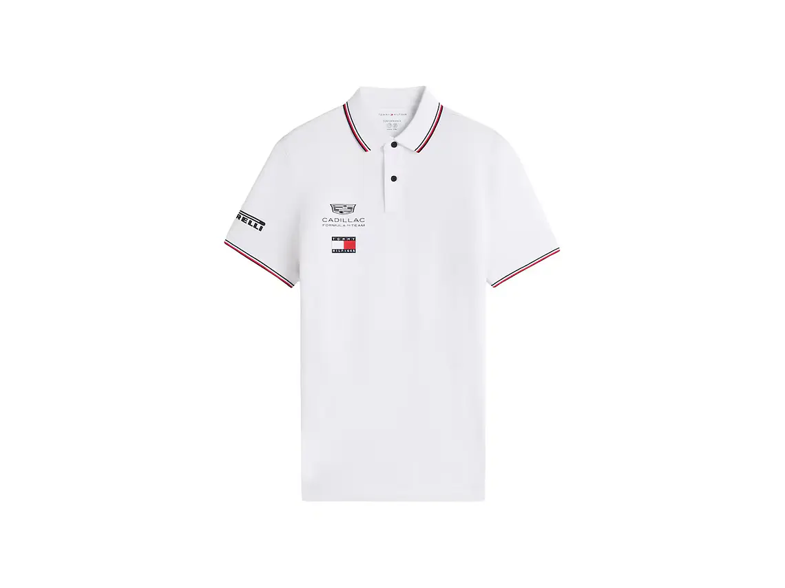 Polo Cadillac F1 Team 2026 - Edição Oficial Tommy Hilfiger 11