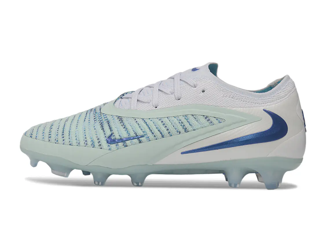 Chuteiras Nike Phantom GX III Elite FG - Controle e Estilo - Branco e Azul 1