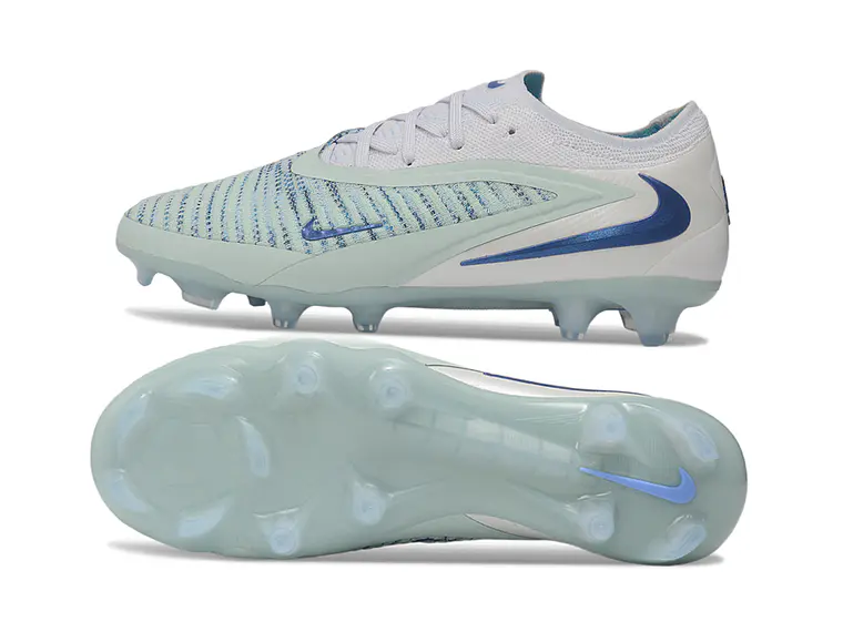 Chuteiras Nike Phantom GX III Elite FG - Controle e Estilo - Branco e Azul 7