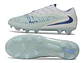Chuteiras Nike Phantom GX III Elite FG - Controle e Estilo - Branco e Azul - Thumbnail 7