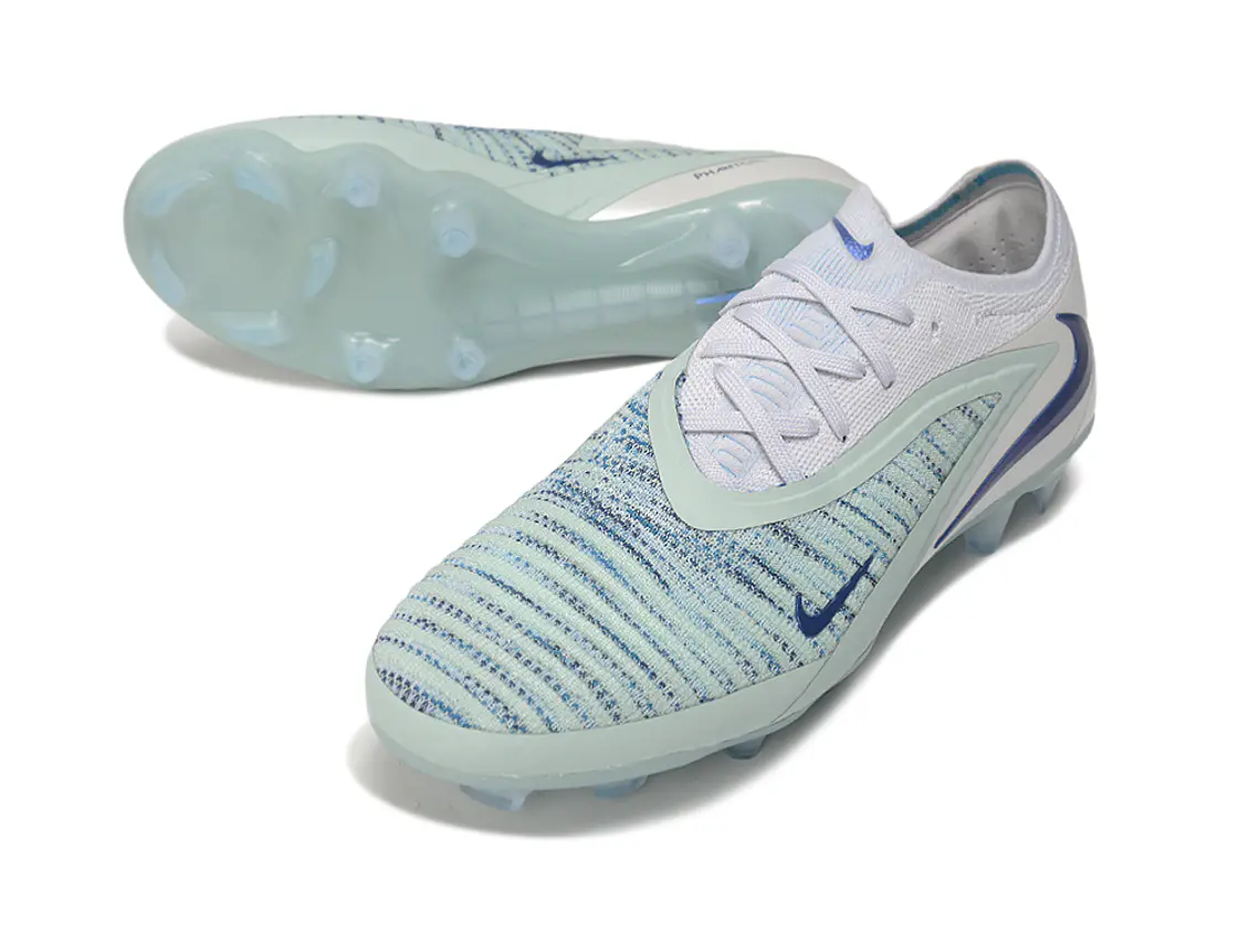 Chuteiras Nike Phantom GX III Elite FG - Controle e Estilo - Branco e Azul 3