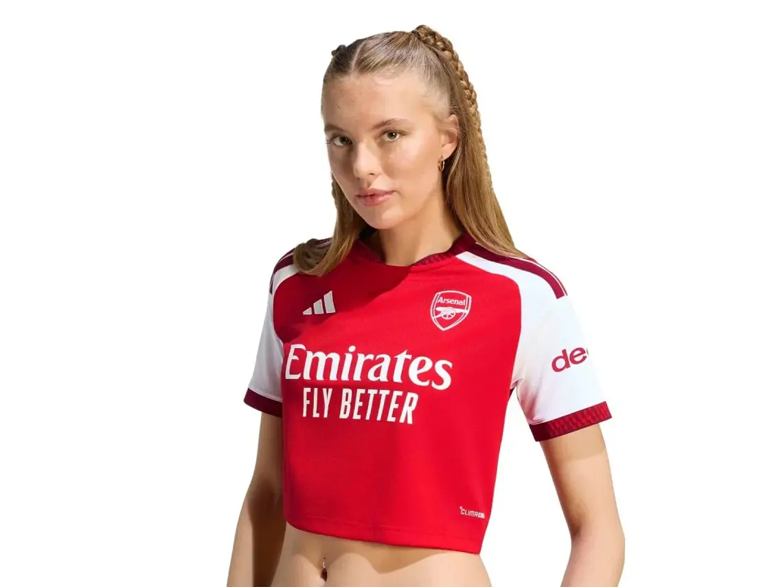 Camisa Feminina Cropped Arsenal 2026/27 - Estilo e Paixão 1