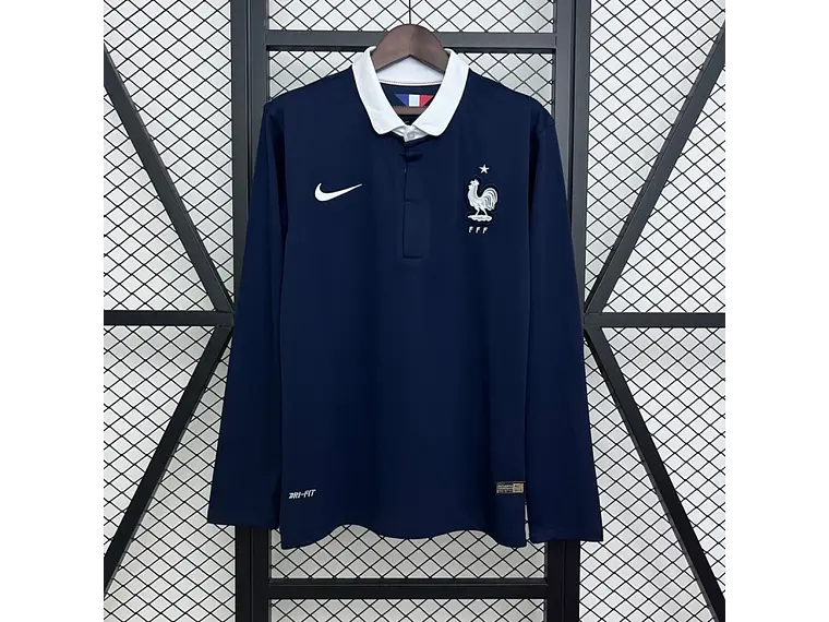 Camisa Retrô de Manga Comprida da França 2014 1
