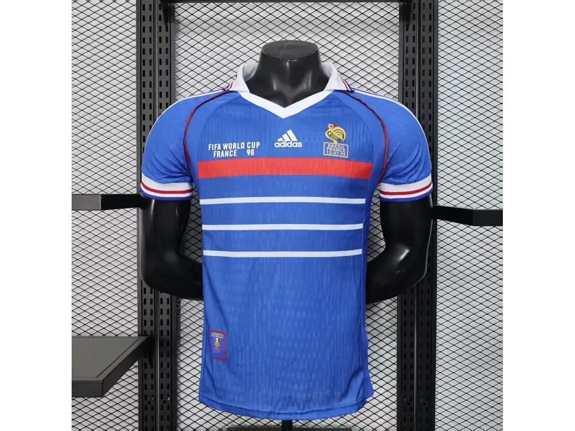 Camisa Retrô França 1998 - Versão Jogador do Mundial 1