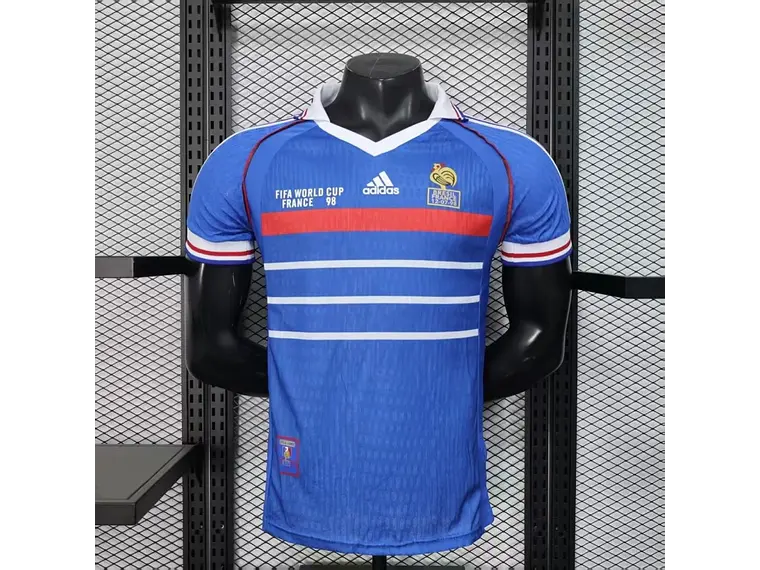 Camisa Retrô França 1998 - Versão Jogador do Mundial 1