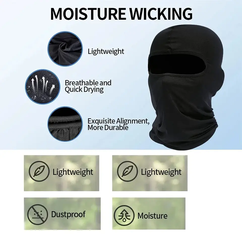 Balaclava para homem ideal para ciclismo, mota e atividades ao ar livre 4