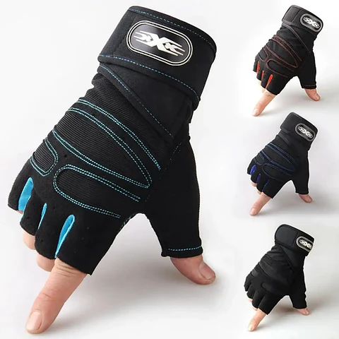 Luvas de Treino com Suporte de Pulso | Proteção e Grip para Musculação e Fitness