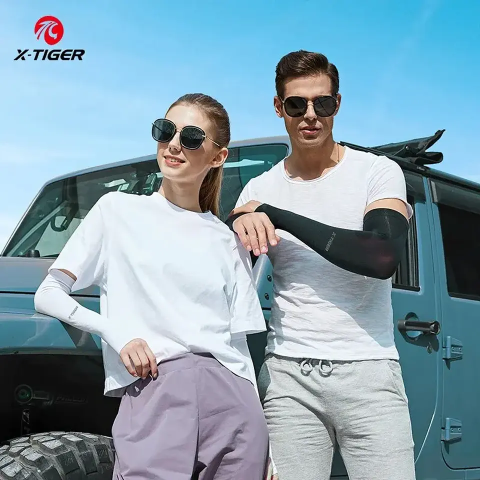 Mangas de Braço X-TIGER Ice Silk | Proteção UV 50+ e Frescura para Ciclismo 3